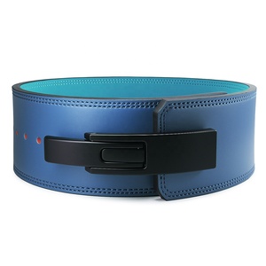 Ceinture de musculation robuste, écologique et respirante avec boucle à levier, épaisseur 13 mm, en cuir de vachette antidérapant, sangle amovible, protection professionnelle - Product Image 4