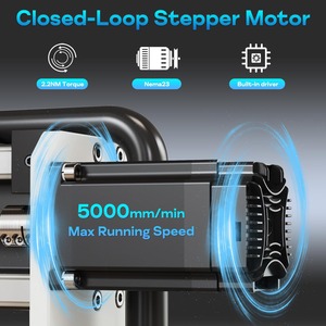 3060-Evo Max, guías lineales de acero dobles para el eje XYZ, totalmente metálicas, con router de corte de 800W, ideal para cortar aluminio - Product Image 5