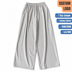Custom Logo Men <b>Baggy</b> Wide Leg Sweatpants Unisex Heavyweight Fleece Trousers Oversized Casual <b>Track</b> <b>Pants</b> Manufacturer - Product Image 1