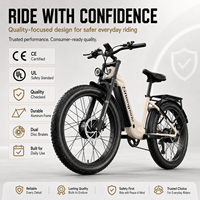 Vélo électrique tout-terrain à pneus larges S700 2000W à double moteur pour adultes, 48V 17.5Ah, longue autonomie, cadre bas, E-bike tout-terrain