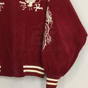 Chaqueta Sukajan bordada a la moda para hombre, tela satinada suave, ligera, cómoda, para uso diario y estilo urbano. - Product Image 4