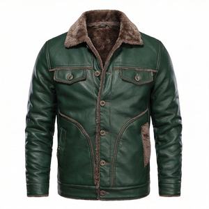 Veste de moto en cuir véritable pour homme de qualité supérieure, nouvelle arrivée, vestes de moto d'hiver, protections amovibles, personnalisables - Product Image 1