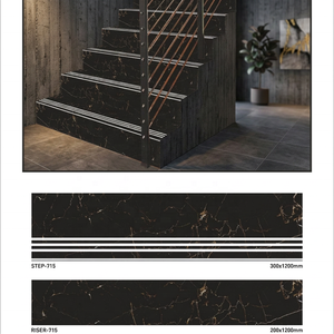 Carreaux de sol en céramique Vistaar Matt Finish 120x30, marches antidérapantes GVT 48x12, contremarches 48x8, carreaux en porcelaine pour escaliers de maison et d'hôtel - Product Image 6