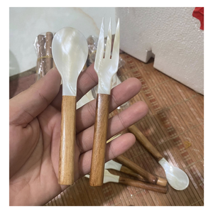 Cuchara de Nácar de Alta Gama Hecha a Mano con Concha Natural para Servicio de Alimentos Premium - Product Image 3