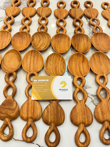 Cuchara de Madera Premium 99 Gold Data Modelo Mary para Cocinar, Mezclar y Servir, Diseño Minimalista Ecológico, Regalo Empresarial Personalizado - Product Image 6