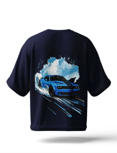 Camiseta Oversize Lisa con Hombros Caídos y Estampado Gráfico - Compra Camisetas de Algodón Grueso de Alta Calidad para Hombre - Product Image 2