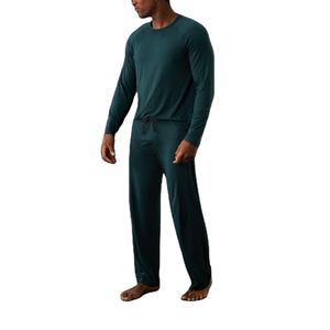 Conjuntos de dos piezas suaves y cómodos de manga larga personalizados a precio de venta al por mayor, ropa para hombre, traje de ocio para el hogar, pijamas para hombre de BD - Product Image 6