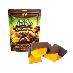 Mango suave deshidratado en rodajas bañado en chocolate, mitad de rodaja de mango bañado en chocolate, OEM/ODM en paquete ZIP OZ para venta al por menor en supermercados - Product Image 4