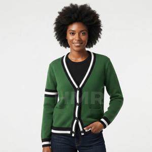 HMR Sisterhood Sorority Sisterhood Sorority Casual Spring Single-Breasted <b>Short</b> Thick Knit Sweater Jacket Top New Coat - Product Image 3