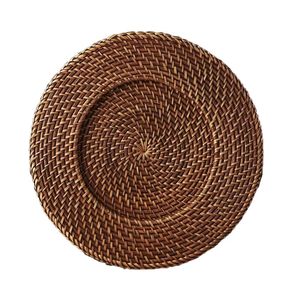 Platos de ratán ecológicos, manteles individuales de mimbre y bambú para decoración del hogar, cocina y decoración de mesas para bodas. - Product Image 3