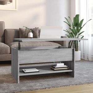 Tavolino in legno ingegnerizzato grigio Sonoma 31.5 "x 19.7" x 15.7 "dimensioni - Product Image 1