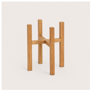 Support de Plante en Bois Moderne Finition Artisanale Support de Pot en Bois Massif pour Décoration Intérieure et Présentation sur Balcon Pot de Fleurs Écologique - Product Image 2