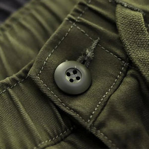 Pantalones Cargo de Lona para Hombre, Ecológicos, Transpirables, de Secado Rápido, con Forro Polar de Algodón, Antiarrugas, Cintura Elástica, Estilo Casual Urbano - Product Image 6