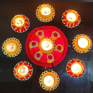 Decoración Tradicional de Diwali, Velas de Té, Diya para Templo, Portavelas para Bodas, Regalo de Inauguración de Casa, Recuerdo de Navidad, Artículos Festivos para Regalo - Product Image 4
