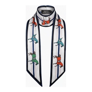 NORTH APPROACH Women's Square Silk Scarf Floral Print Elegant Multi-Functional Fashion Accessory All Seasons - Product Image 1