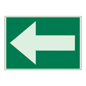 Panneau de signalisation fléché gauche Brady, durable, haute visibilité, imprimé UV, pour chantiers - Product Image 3