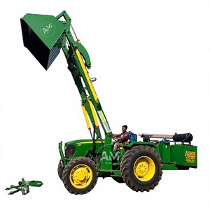 Ashok Metal Works Chargeur télescopique Huskloader pour tracteur Farmtrac, capacité de la benne de 400 kg, hauteur de déchargement de 18 pieds, système hydraulique, garantie 1 an - Product Image 1