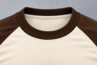 Kaos Raglan Lengan Pendek Pria O-Neck Kasual 100% Katun Logo JS Cetak Depan Bahan Jersey Cepat Kering Ukuran Besar
