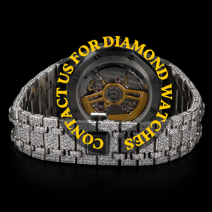 Reloj de Pulsera de Lujo con Diamantes Moissanite, Diseño Clásico con Esfera Redonda, para Hombre, Elegante para Bodas - Product Image 3