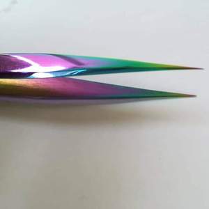 Pinzas para Pestañas de Acero Inoxidable con Punta de Fibra, Dentadas, con Opción de Logotipo Personalizado - Venta al por Mayor - Product Image 4