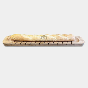 Tabla de Cortar de Madera de Acacia Ecológica con Bandeja Recolectora de Migas y Tabla para Servir Baguettes, Accesorios de Cocina - Product Image 2