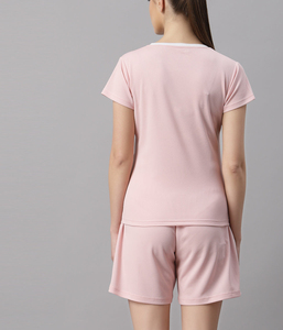 Vêtements d'été personnalisés pour femmes, ensembles de hauts courts en coton modal et shorts de sport pliables, ensemble deux pièces pour femmes - Product Image 5