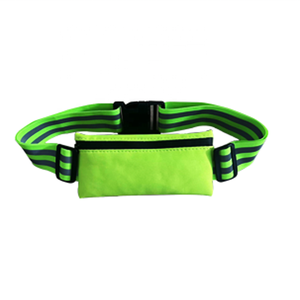 Ceinture réfléchissante haute visibilité avec poche pour téléphone, pour la course nocturne et le cyclisme, équipement de sécurité, bande élastique réglable - Product Image 4