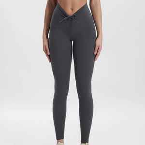 Nouvel Arrivage Leggings de Yoga et de Sport pour Femme, Respirants, Effet Ventre Plat, en Coton Bambou Élastique, pour Entraînement et Gym - Product Image 6