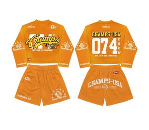 Conjunto de Chaqueta Cortavientos y Pantalones Cortos TAHAD 2026, Personalizado para Hombre, en Poliéster, con Cremallera y Capucha - Product Image 1