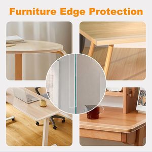 2 Rolls Clear Soft Corner <b>Protectors</b> Sharp <b>Edge</b> <b>Table</b> Bumper & Wall <b>Protector</b> Furniture Strip for Window <b>Edge</b> & Guards - Product Image 3