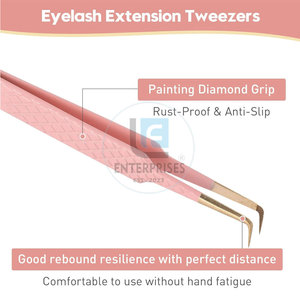 Outils de beauté en acier inoxydable de qualité supérieure, pinces pour extensions de cils avec un design unique, réutilisables et durables - Product Image 5