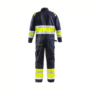 Men's High Quality Comfortable Reflective <b>Overall</b> Worker Coverall New Safety Working Uniform with Logo Design Work Coveralls - Product Image 4
