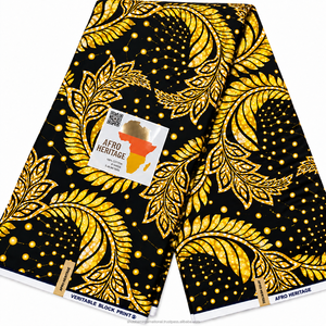 Tela de Alta Calidad con Estampado de Cera Ankara, Textil Africano de Moda para la Confección de Ropa y Vestidos para Mujer - Product Image 5