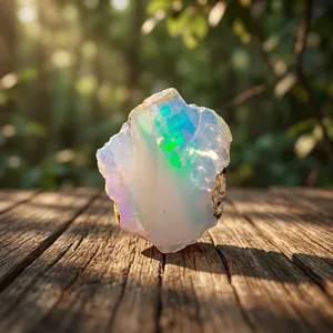 Vente en gros de pierres précieuses brutes non taillées en saphir blanc rose naturel et opale de feu pour la fabrication de bijoux DIY, perles et artisanat en cristal - Product Image 5