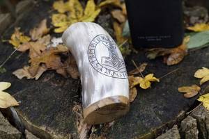 Vaso Corto de Cuerno de Búfalo con Diseño Artesanal Natural, Estilo Animal, Ecológico y Pulido FAIZA CRAFT FC-5734 - Product Image 5