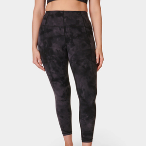 Leggings de yoga taille haute à séchage rapide pour femmes, respirants, en Spandex/Nylon, avec taille élastique – Grande Vente - Product Image 1