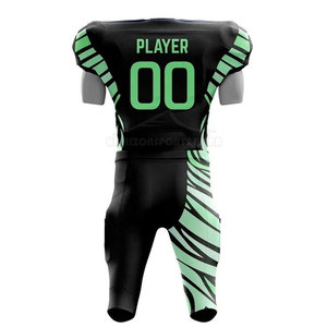 Uniforme de Fútbol Americano de Grado Profesional, Incluye Camiseta y Pantalones Cortos Hechos de Material Transpirable y Ligero, Servicio OEM - Product Image 2