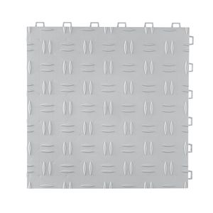 Piastrelle Incastrabili per Pavimento Garage 12x12 0.53" Confezione da 25 Antiscivolo in PP Testurizzate su Entrambi i Lati Facili da Pulire - Product Image 1