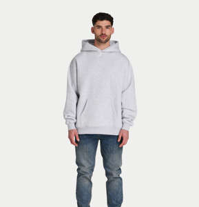 Sweat à capuche long en molleton épais pour homme, automne/hiver, style euro-américain, tendance, ample, décontracté, 100% coton, impression numérique, anti-rétrécissement - Product Image 4