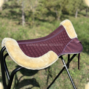 BURAQ MMA SPORTS BRQ-SAD - Almohadillas de Montar Ligeras OEM de Lona Teñida Lisa con Relleno de Poliéster y Forro Polar - Product Image 2