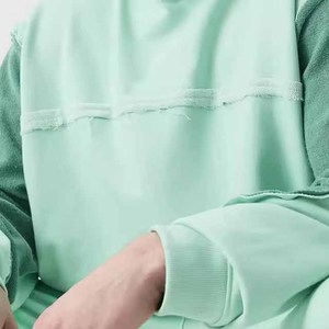 Sweat à capuche zippé pour homme en coton 100% de haute qualité 500 g/m², molletonné, épaules tombantes, thermique, coupe oversize, pour l'hiver, couleur unie - Product Image 4