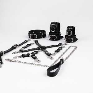 Kit de 11 Piezas de Restricciones de Cuero Genuino de Fábrica Directa, Venta al Por Mayor, Equipo de Bondage Premium, Artículos Exóticos y Fetichistas RTTS-0046 - Product Image 6