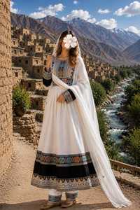 New Arrival Modern Knee Length Afghan Kuchi <b>Wedding</b> <b>Dresses</b> Handmade Multi Color Tribal Embroidery Afghan Kuchi Evening <b>Dresses</b> - Product Image 4