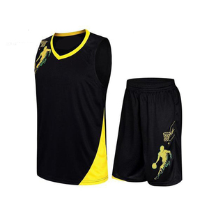 Tenues de basketball unisexes pour adultes, couleurs personnalisées, maillots au design moderne, grandes tailles, anti-UV, respirantes, séchage rapide, service OEM - Product Image 2