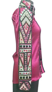 Chemise de spectacle western de luxe personnalisée avec strass pour les concours hippiques et les événements équestres - Product Image 2
