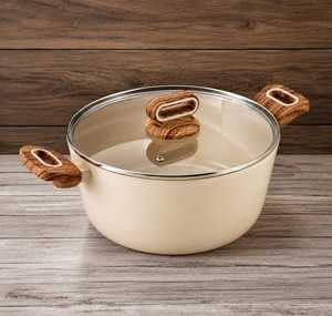 Casserole en acier inoxydable martelé avec couvercle, pot de cuisson haut de gamme, ustensiles de cuisine modernes - Product Image 2