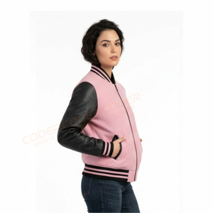 Chaqueta Varsity de Lana para Mujer de la Mejor Calidad, con Tela Transpirable, Detalles Bordados, Relleno de Algodón, Diseño Personalizado - Product Image 3