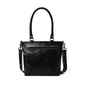 Leather Boston Shape Unisex Duffle Bag with Shoulder Strap Zipper Closure Vintage Style Lightweight 20-35L Capacity - Product Image 2