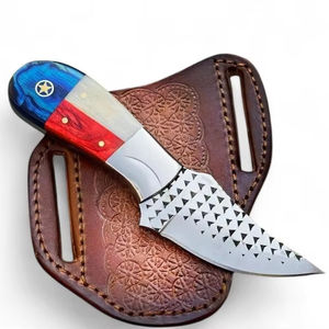 Cuchillo de herrador de caballos hecho a mano, afilado como una navaja, cuchillo EDC Skinner de hoja fija, cuchillo táctico multiusos para caza al aire libre, mango de madera Pakka - Product Image 1