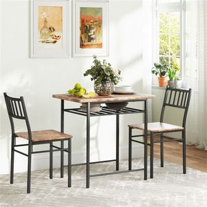 Set da Pranzo Elegante: Collezione di Tavoli e Sedie per Pasti Confortevoli - Product Image 1